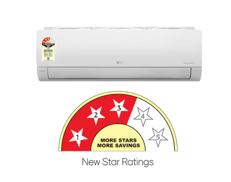 LG 3 Star (1.5) Split AC, AI Convertible